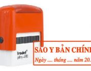 Khắc dấu sao y bản chính nhanh chóng giá rẻ tại quận Hải An